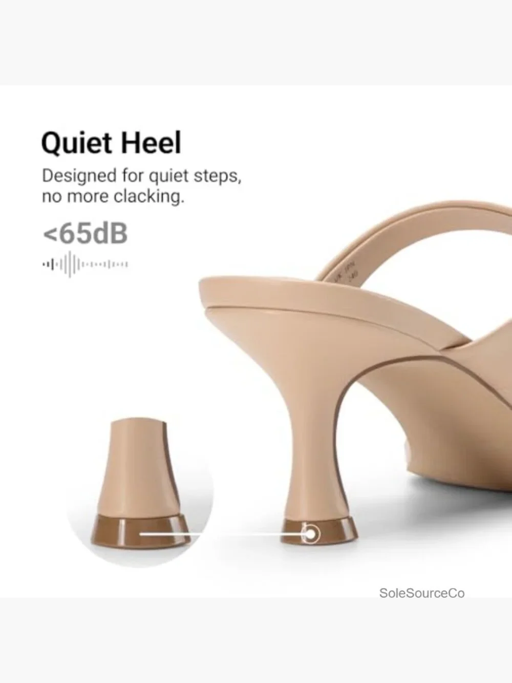 Two Straps Kitten Heel Square Toe Mules Sandals Slide On Heels Party Wedding